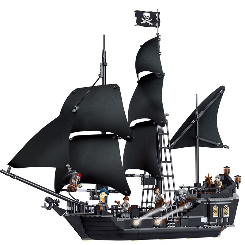 匹配乐高积木4184黑珍珠39009高难度成人拼装装船建构