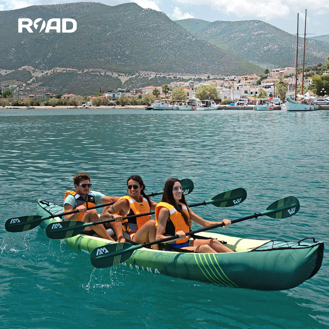 aquamarina乐划锐波独木舟三人皮划艇高端充气气船皮划艇充气艇