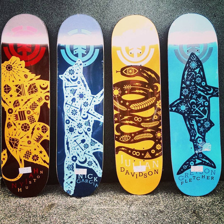 板面双翘element滑板王一博一博同款青少年男女女生滑板