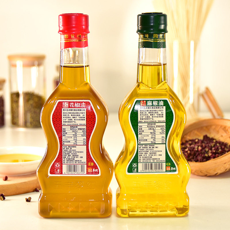 四川五丰黎红麻椒油400ml花椒油400ml青花椒藤椒家用麻油特麻包邮