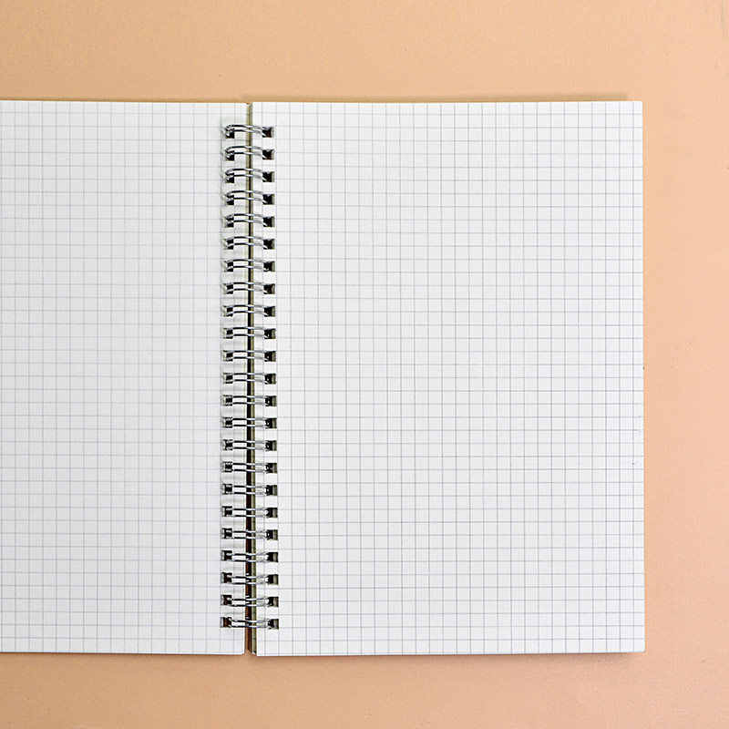 a4康奈尔高效笔记本子文具b5网格本线圈小方格像素纸空白简约大学生用