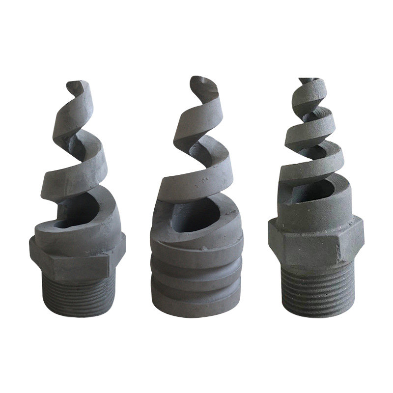 碳化硅螺旋喷嘴脱硫螺旋喷头蜗壳涡流喷嘴陶瓷实心锥螺旋喷淋头