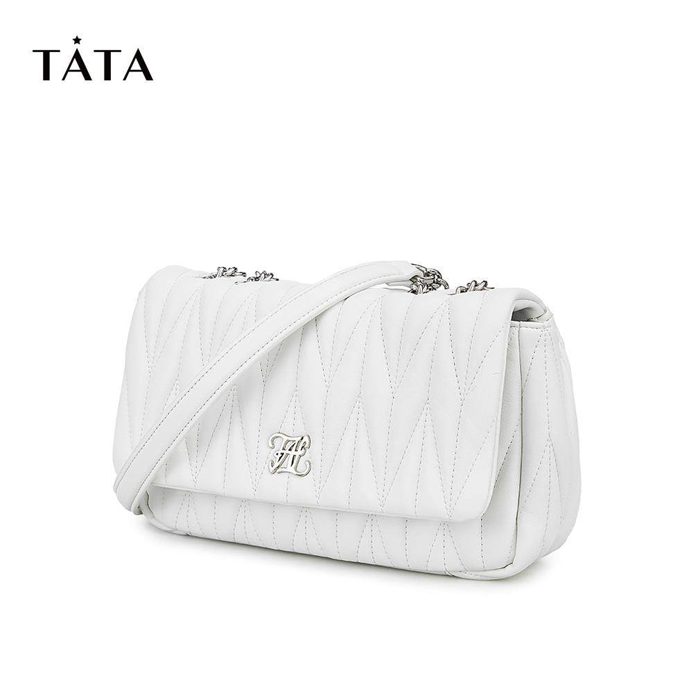 tata包女新款包新款小方单肩百搭时尚同款专柜女士包袋