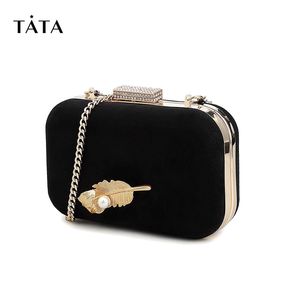 tata斜挎包女包单肩包单肩他她小方复古百搭同款女士包袋
