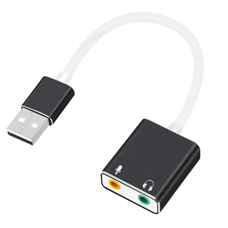 usb笔记本声卡电脑耳机外置铝合金带线7.1声卡sound声卡