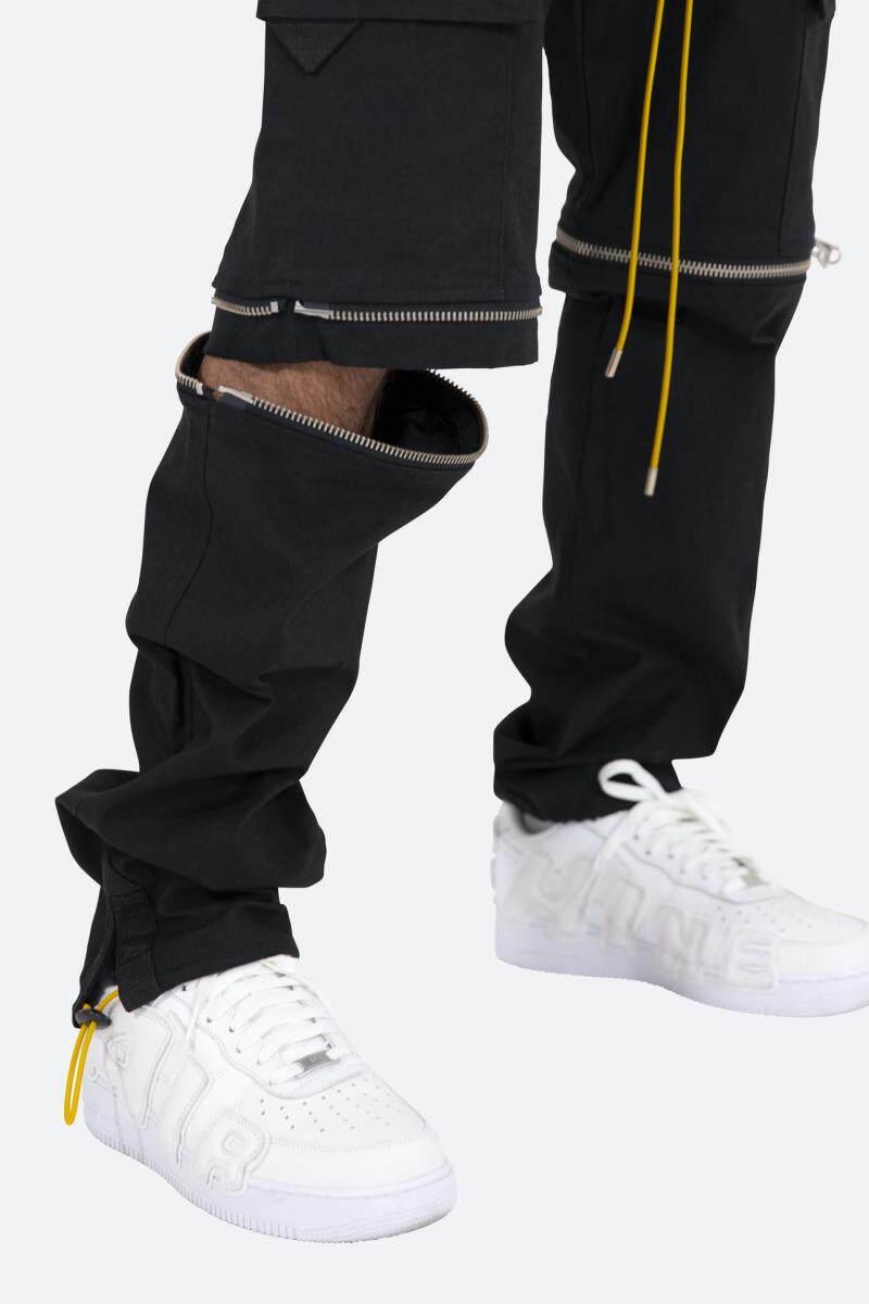 mnml黑色拉链口袋工装裤男fog风格四季宽松休闲裤