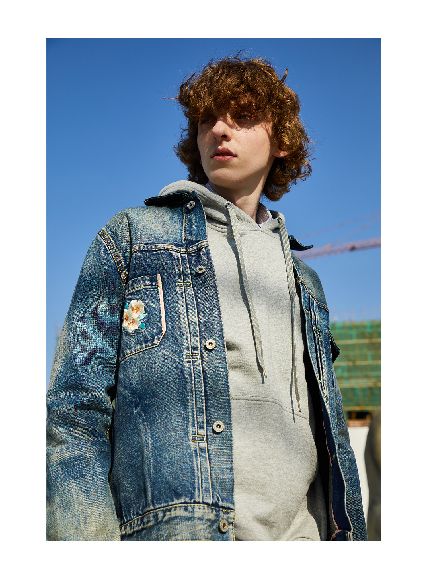 tca刺绣牛仔夹克个性上衣外套男生春季长袖夹克