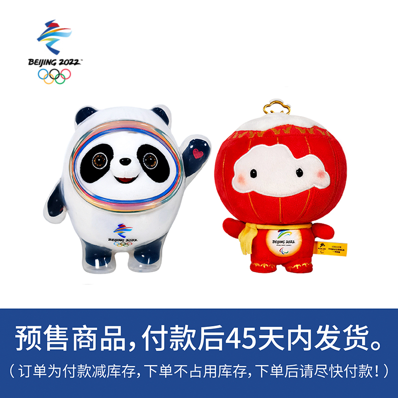 北京冬奥会和冬残奥会吉祥物冰墩墩雪容融22cm毛绒玩具礼物公仔
