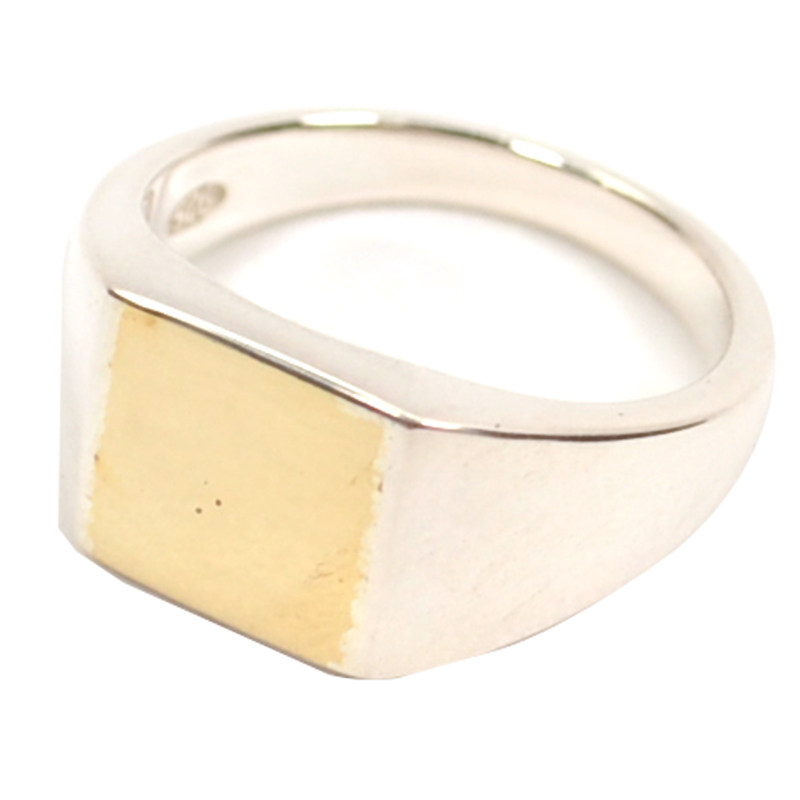 日本ampjapanpaintitblack系列矩形铜面戒指戒指