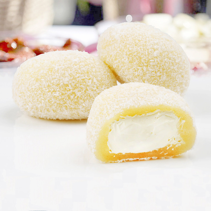 椰蓉大福500g20个日式糯米糍黄桃抹茶蓝莓酸奶大福雪媚娘