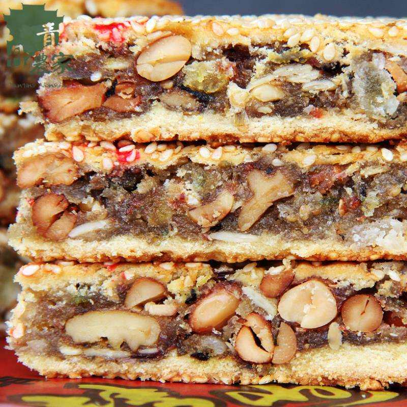 湖南靖州特产儿时的味道五仁月饼老式传统手工香酥蛋黄月饼