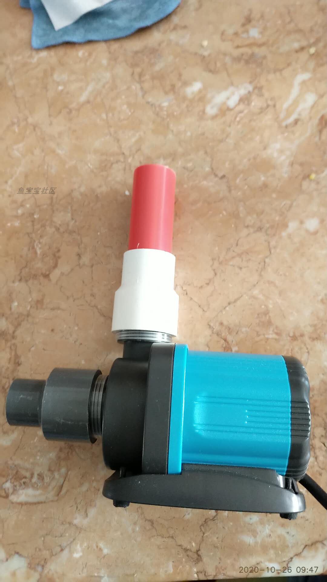 接头创宁25w40w水泵硬管37mm毫米米螺口外潜水泵