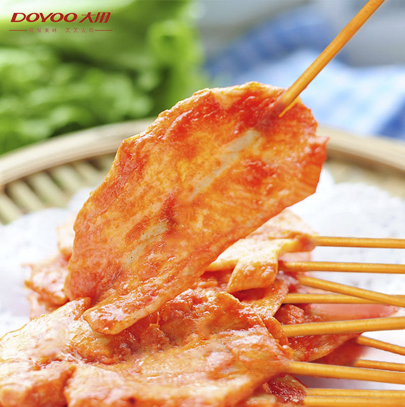 里脊肉串手抓饼炸串新鲜冷冻油炸小吃半成品烧烤鸡肉丸