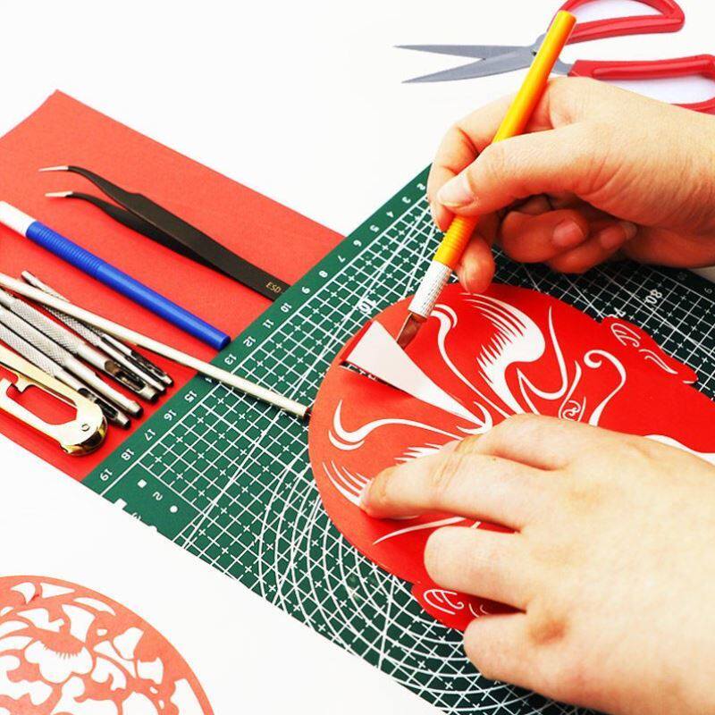 剪纸工具套装手工刻纸刻刀图案底稿中国国风剪纸