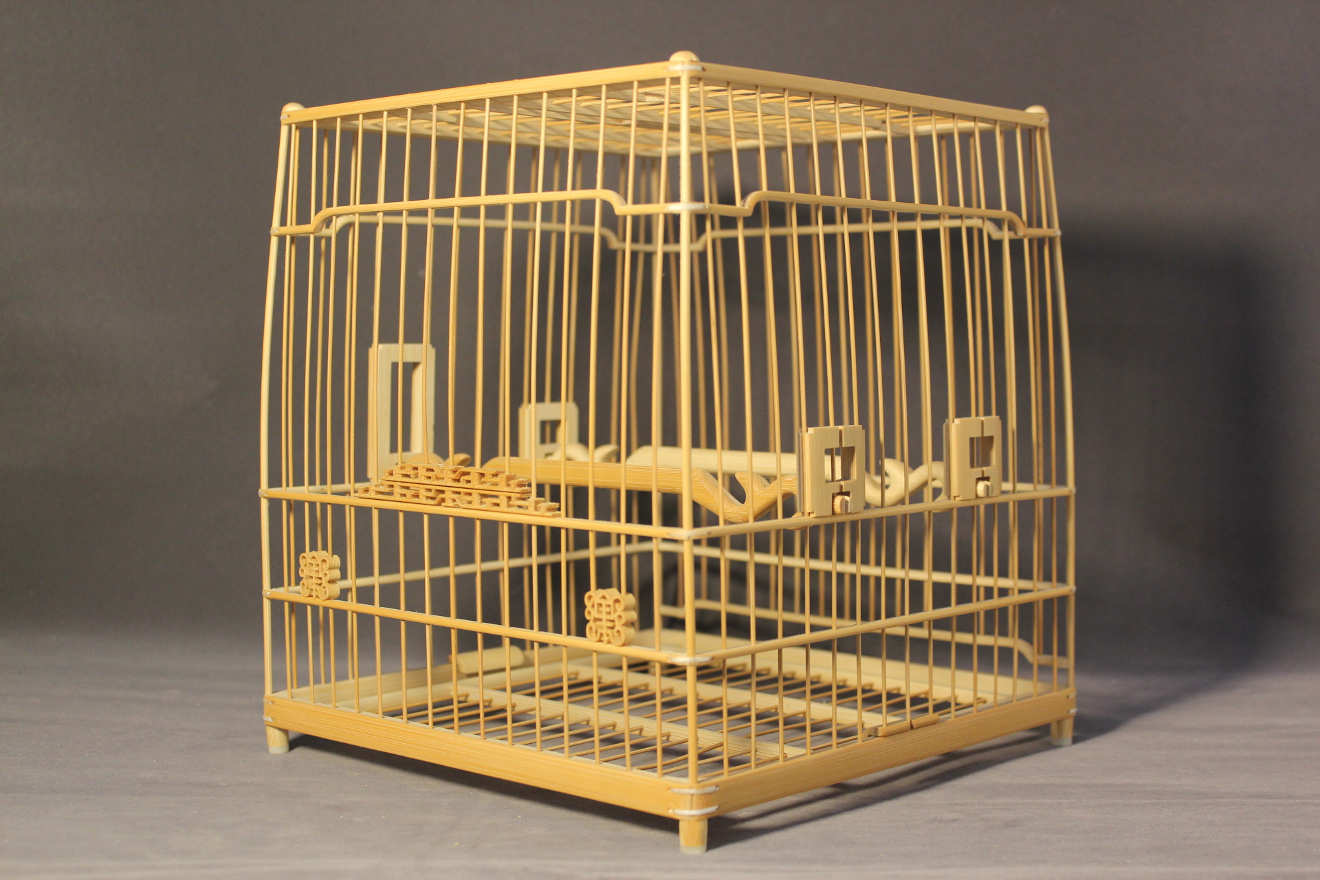 南京绣眼方精工绣眼鸟笼小镶顶全留亮笼板笼笼子