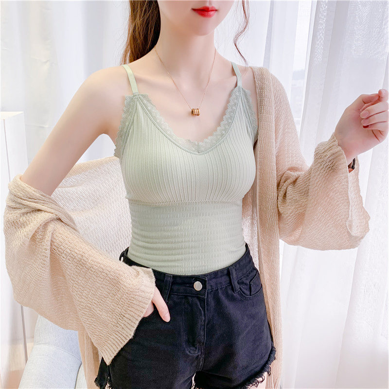 网红美背背心吊带抹胸内搭上衣性感爆款带胸背心吊带