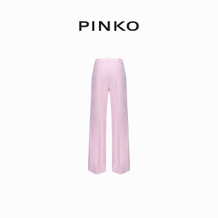 【春夏新品】PINKO2024女装阔腿西装长裤1032337624