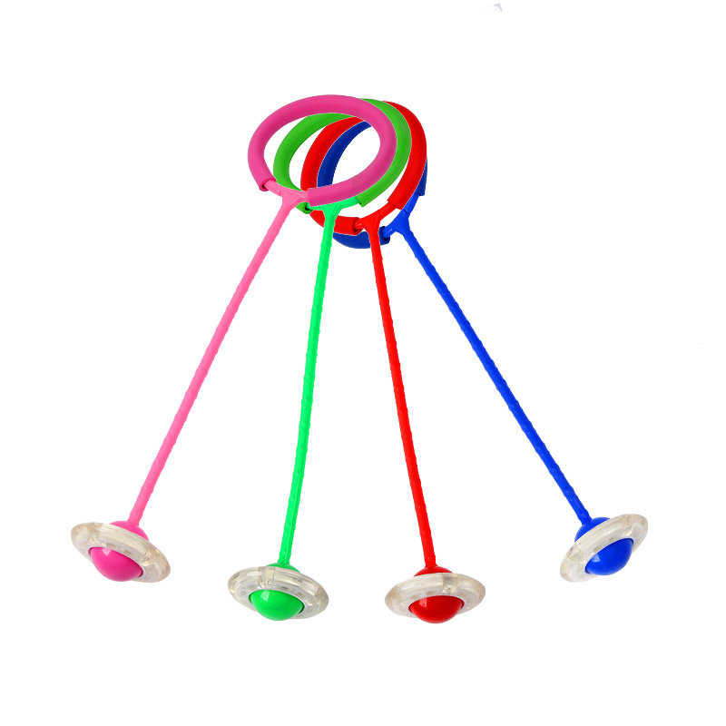 跳跳球儿童玩具蹦蹦球成人旋转跳环圈弹力健身运动闪光单脚甩腿球