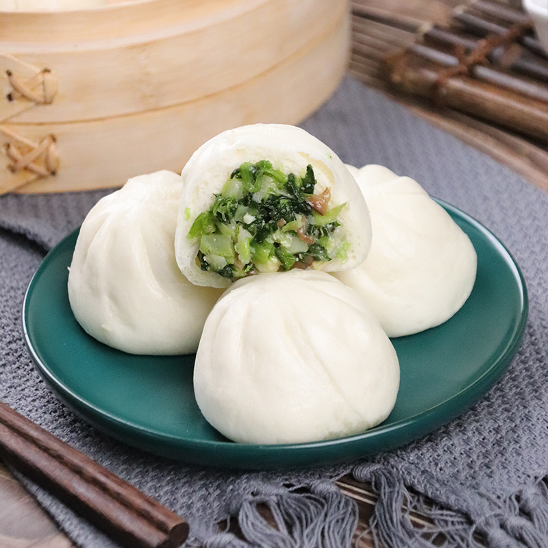 包子避风香菇菜包840g24素菜青菜冷冻早餐大包包点