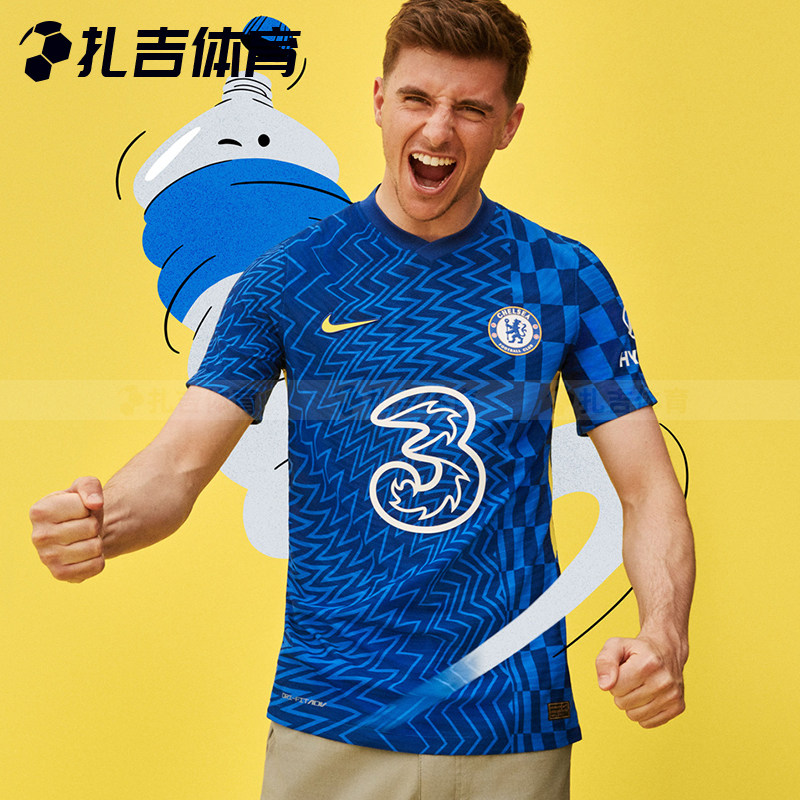 扎吉体育nike切尔西21/22赛季主场球迷版足球服球衣