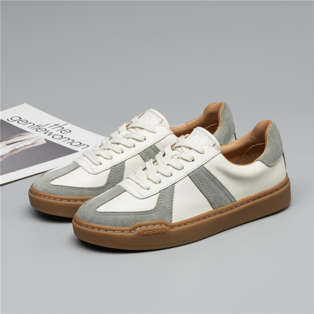 kaceydevlin外贸复古古德训鞋女厚底运动休闲小白白板休闲板鞋