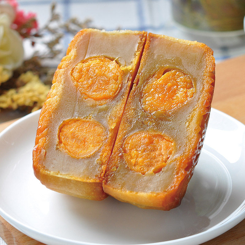 广州莲香楼月饼双黄白莲蓉750g中秋广式蛋黄礼盒装团购批发送礼