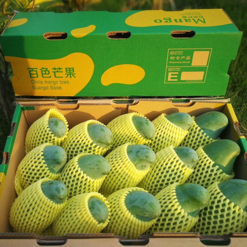 广西青香现摘10斤盒装礼盒整箱东大百色果田芒果