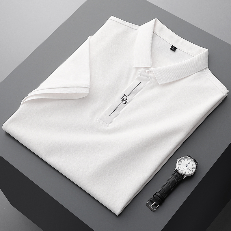 男士潮男polo衫短袖休闲刺绣白色高端t恤polo男夏季潮牌男装衣服