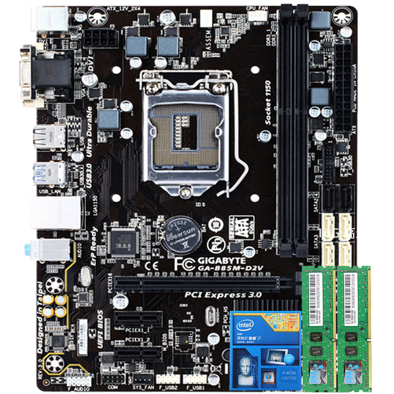 技嘉b85主板i54670cpu套装16g主板