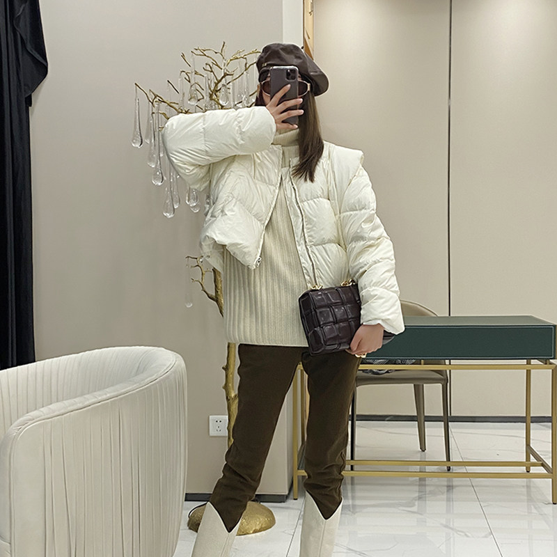 天姿幻欧洲站2020冬季新款女装时尚飞机短款休闲羽绒服
