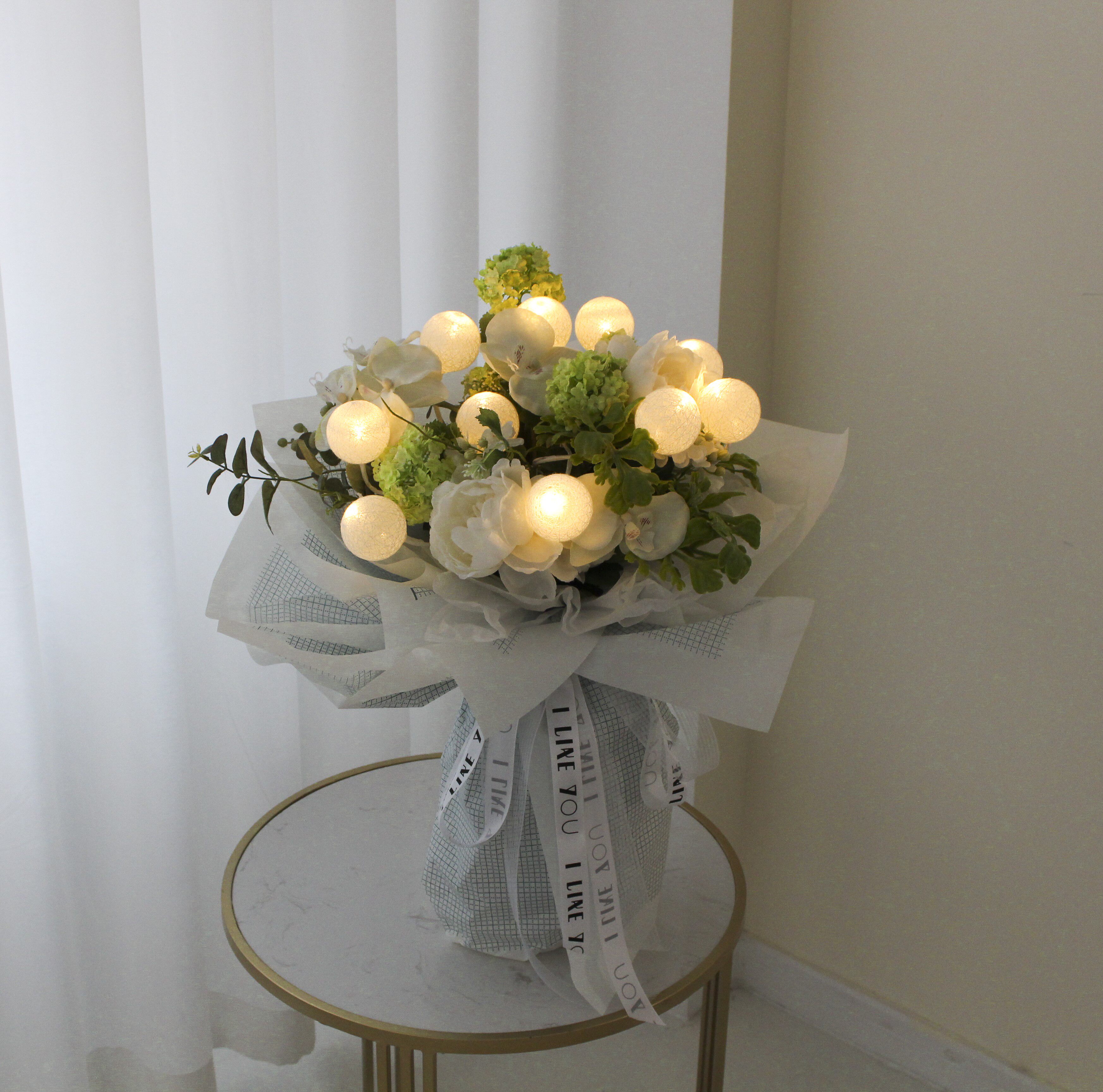 花束抖音网红款加上海订花鲜花速递同城满天星绣球鲜花速递同城