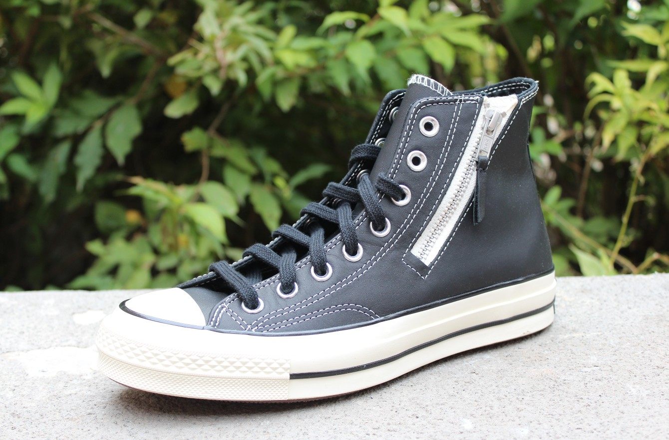 匡威1970s三星星标拉链皮质男子高帮休闲板鞋板鞋