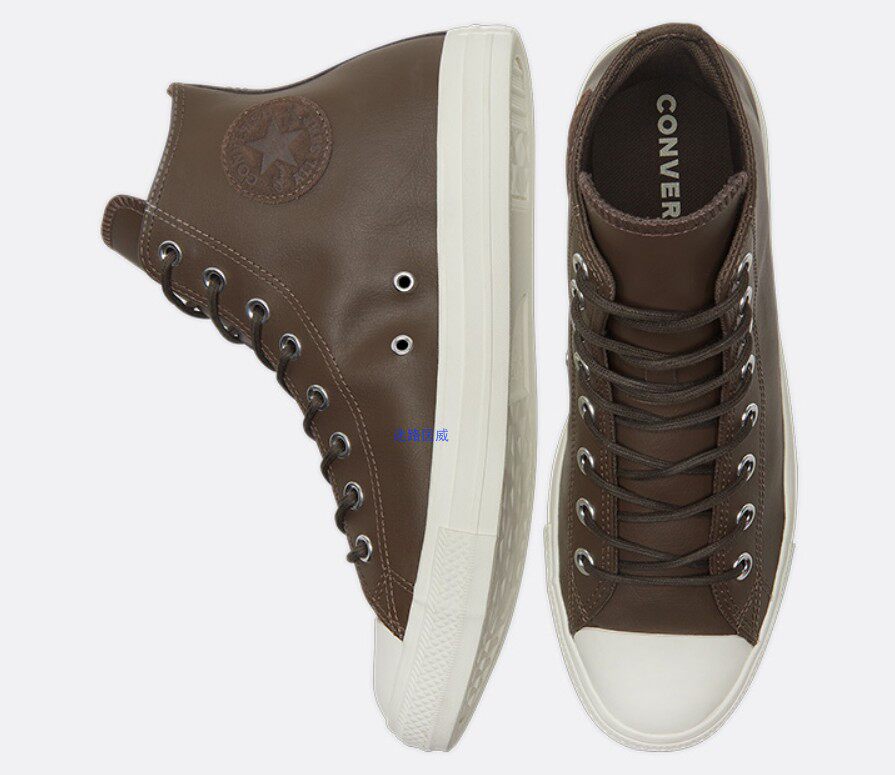 正品converse匡威皮质高帮男女运动休闲板鞋170101c170100c板鞋