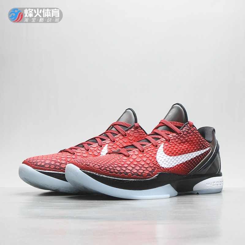 现货烽火nikezoomkobezk6科比黑红明星dh9888-600篮球鞋