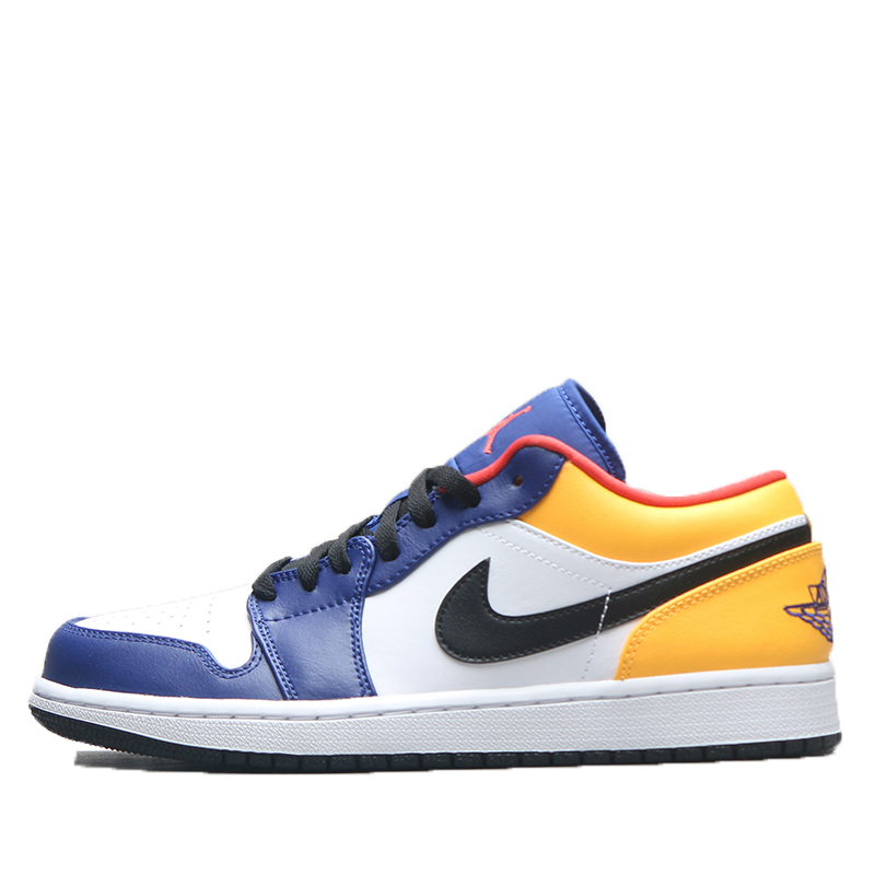 烽火airjordanlowaj1湖人扣碎低帮篮球鞋553558篮球鞋