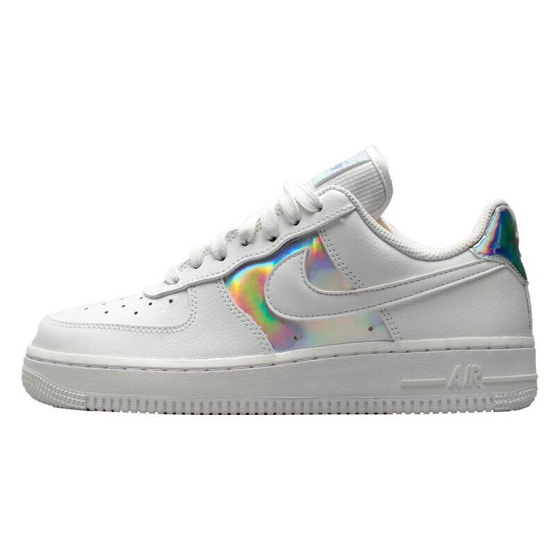 烽火nikeairforceaf1空军一号女子镭射彩虹板鞋板鞋