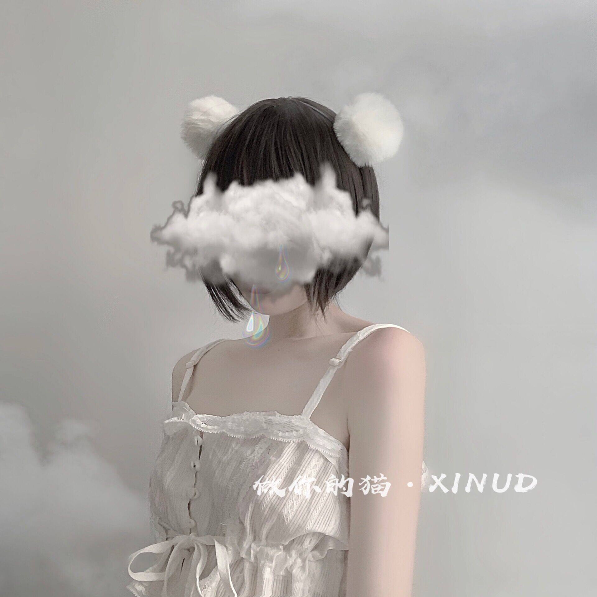 做你的猫:软糖女孩 宫廷蕾丝绑带纯棉短款南瓜裤睡衣短裤套装