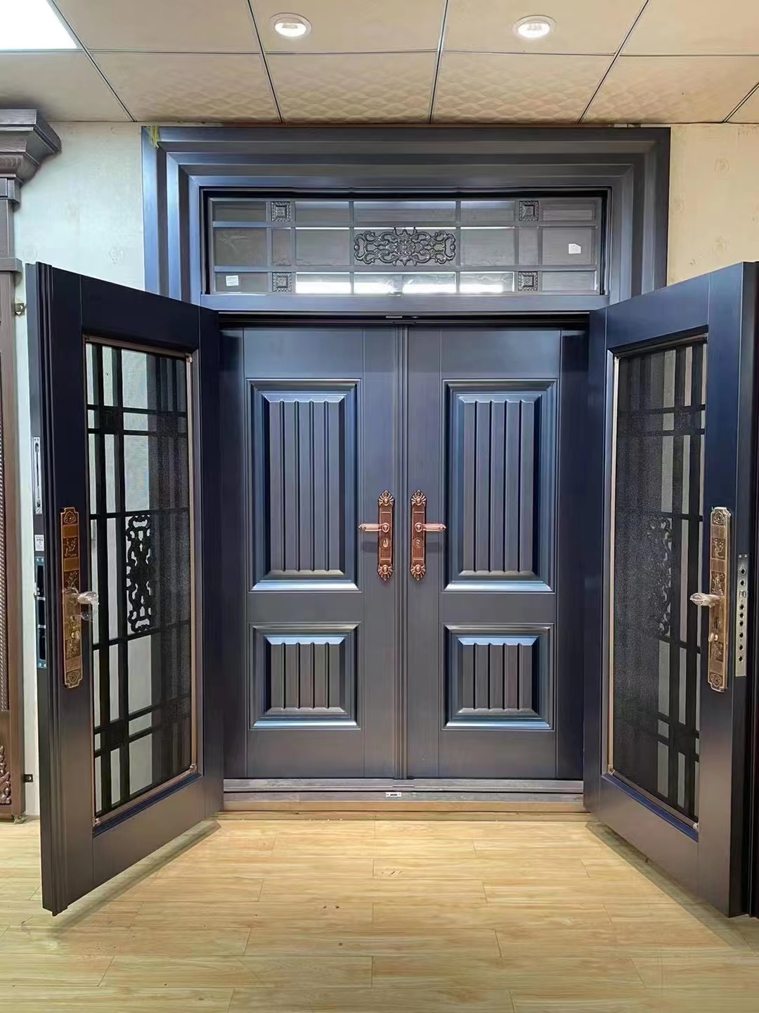 防盗门别墅大门非标复合双层纱窗标准现货库存进户门