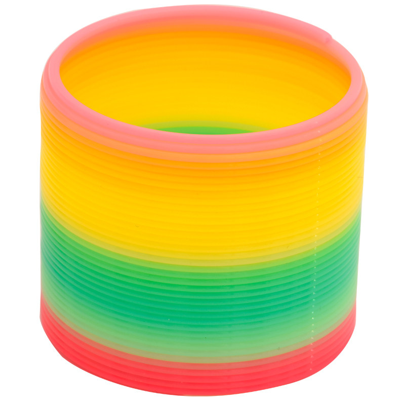 彩虹圈儿童塑料玩具弹簧圈叠叠圈套圈宝宝益智玩具伸缩