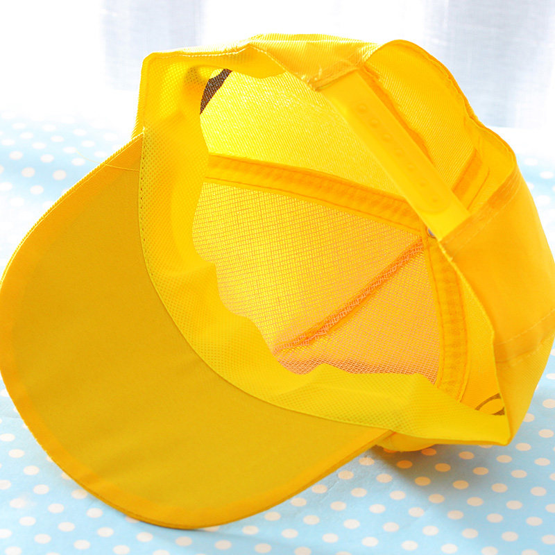 儿童幼稚园防晒小黄黄帽小学生上学秋季交通安全幼儿园帽子