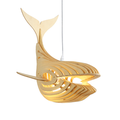 日式鲸鱼吊灯简约创意餐厅民宿火锅店卧室东南亚风装饰榻榻米鱼灯