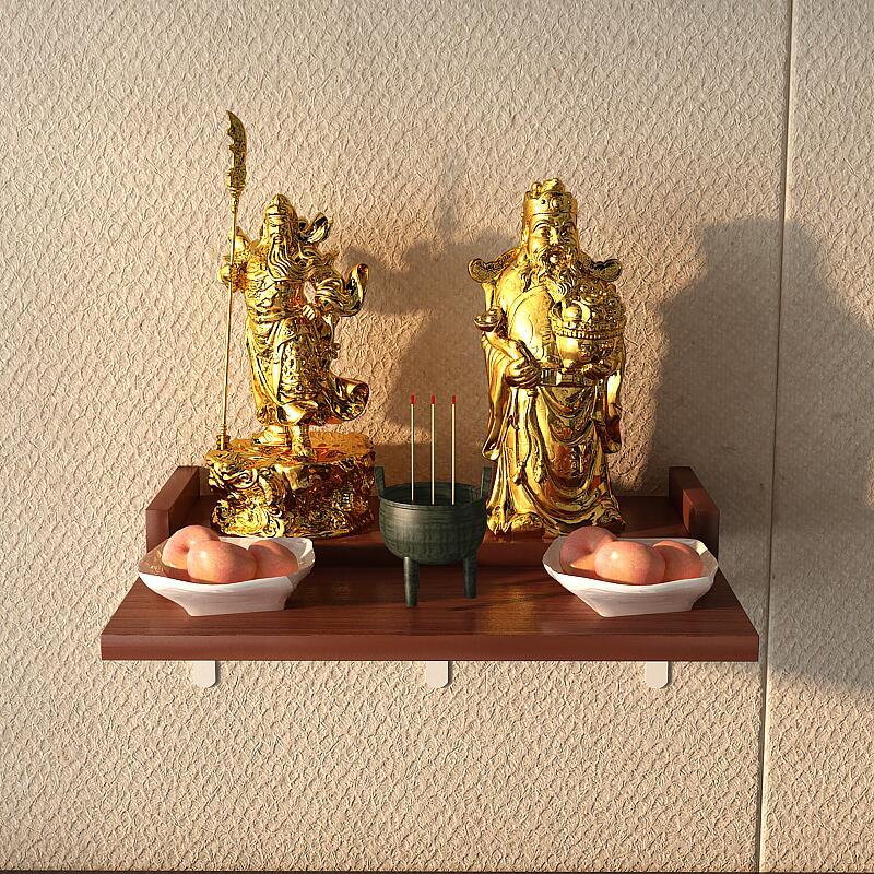 佛龛壁挂式关公神龛家用佛台观音财神供桌
