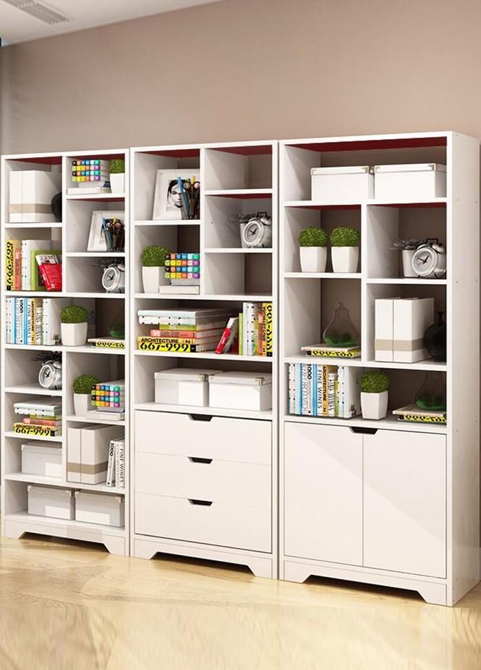 客厅组合柜书架落地储物置物米高阳台多层创意书架