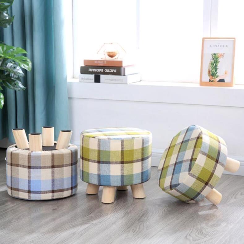 柔软坐墩沙发矮凳子边舒适凳圆凳子客厅座墩家用圆墩实用小凳子坐