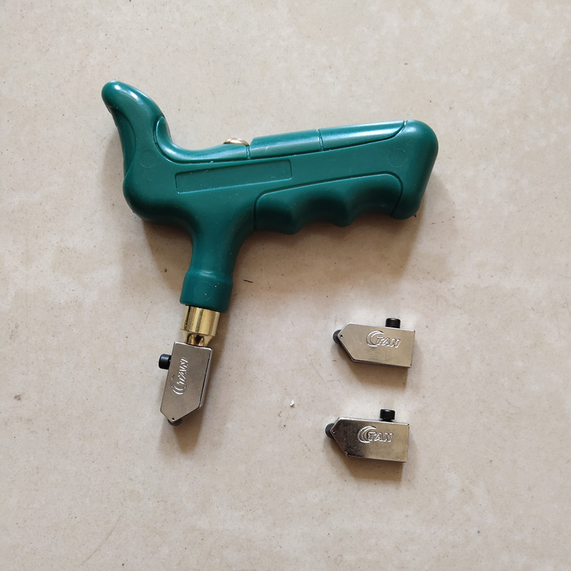 t进口玻璃刀便携式瓷砖 地砖 玻璃滚轮式弯把自控油手握式切割刀