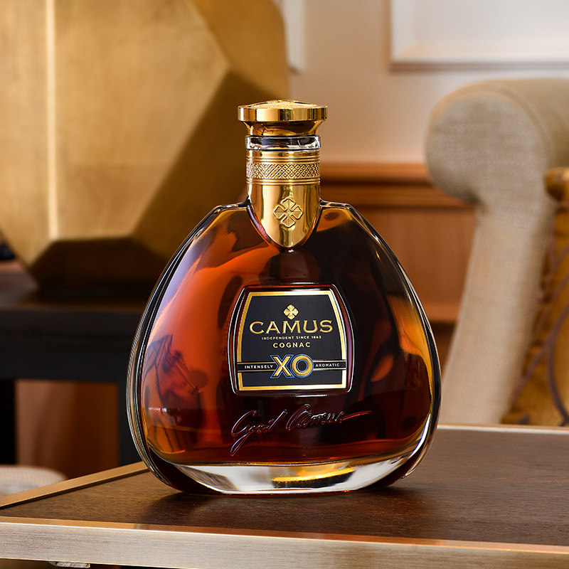 camus卡慕新版xo干邑白兰地对杯礼盒盒装700ml白兰地