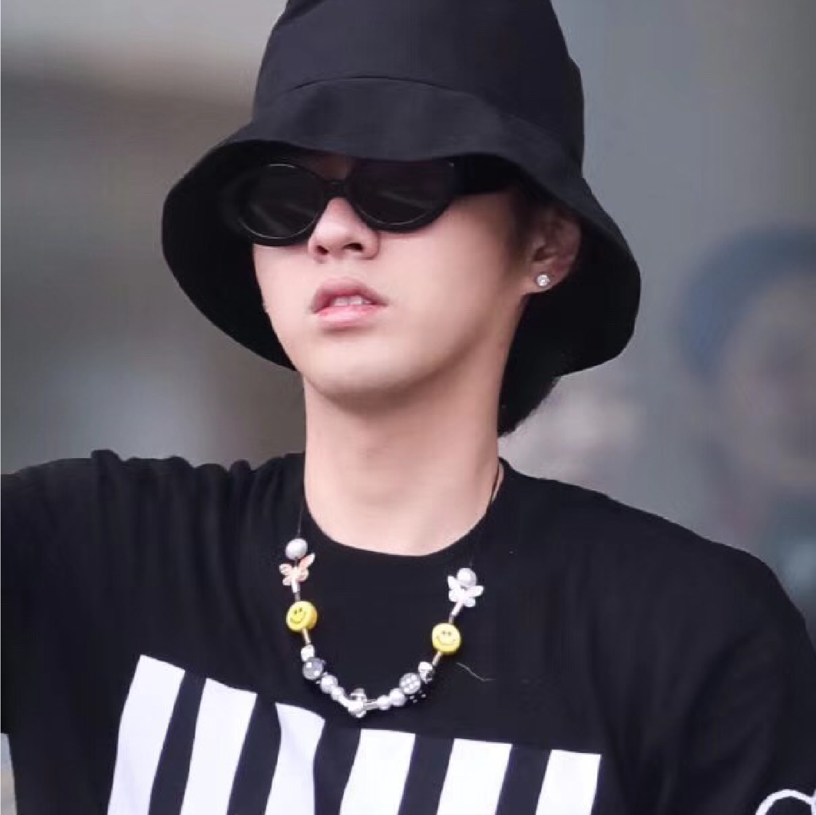 maisonemerald嘻哈evae mob笑脸骰子蝴蝶项链吴亦凡同款asaprocky