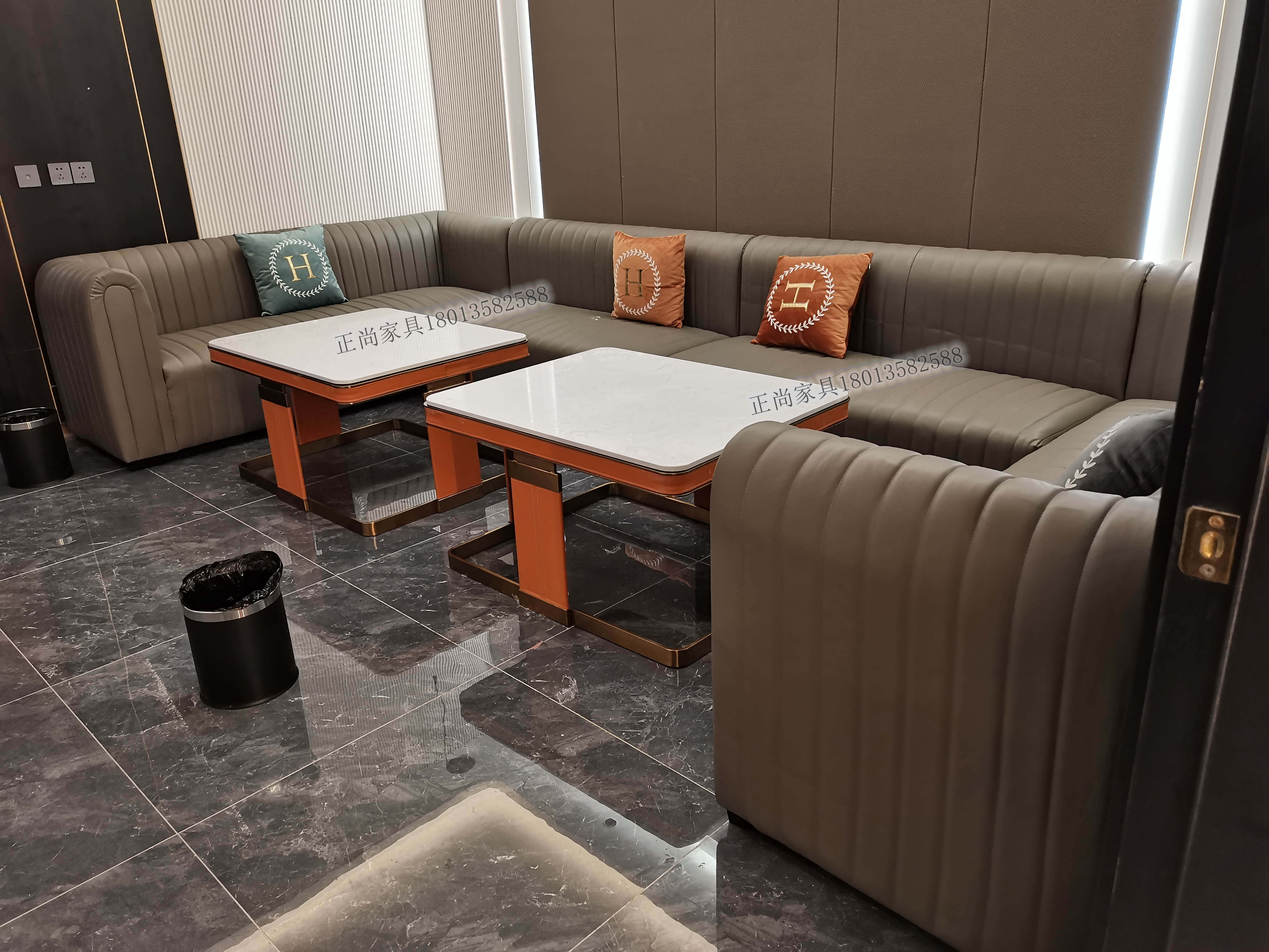 沙发ktv包厢茶几定制轻奢现代会所派对轰趴卡座