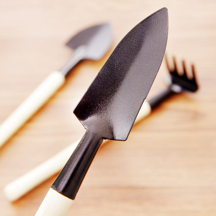 种菜种花园艺小耙子铁锹多肉植物栽种松土工具 多功能铲耙锹3件套