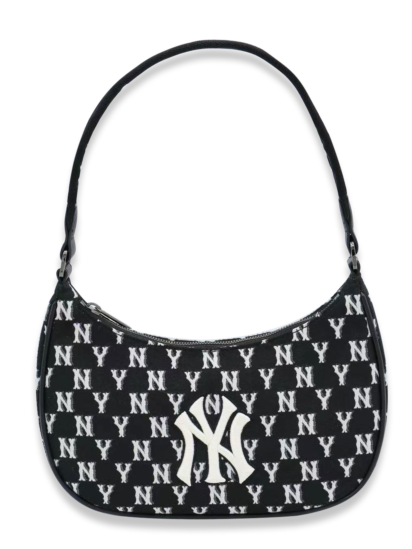 mlb2022新款monogram系列老花金属ny皮质腋下包饺子挎包